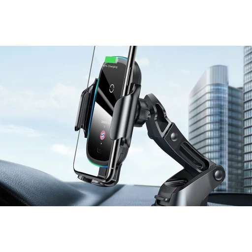 Baseus autós tartó 15W-os töltővel (fekete) Bayern kiadás, szellőzőre, műszerfelra - 6