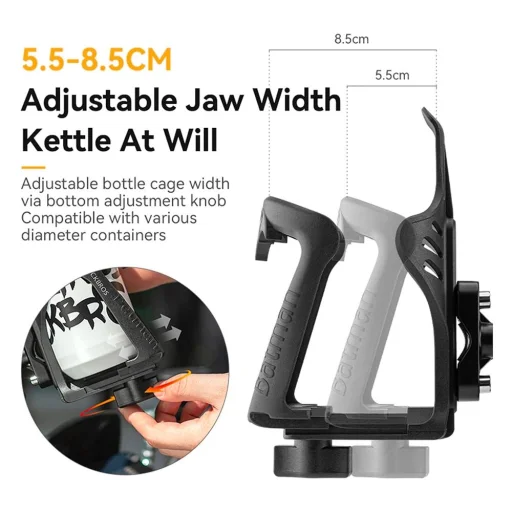 Rockbros 31210008002 kormányra szerelhető palacktartó - fekete - 2