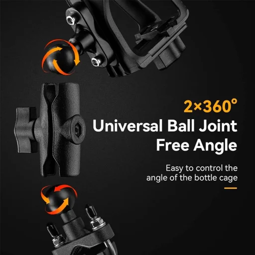 Rockbros 31210008002 kormányra szerelhető palacktartó - fekete - 3