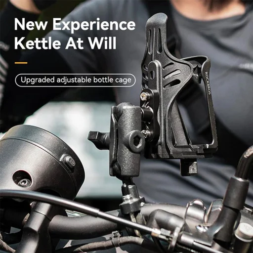 Rockbros 31210008002 kormányra szerelhető palacktartó - fekete - 6