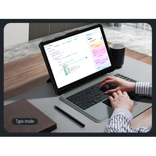 Nillkin Bumper Combo Billentyűzetes Tok (Háttérvilágításos Verzió) Samsung Tab S9+ Fekete Tok - 9