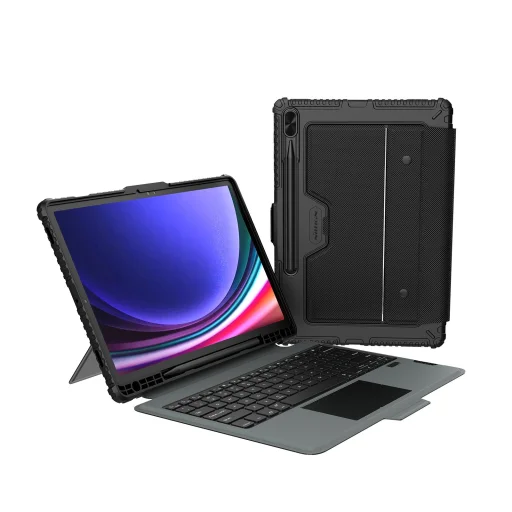 Nillkin Bumper Combo Billentyűzetes Tok (Háttérvilágításos Verzió) Samsung Tab S9+ Fekete Tok - 1