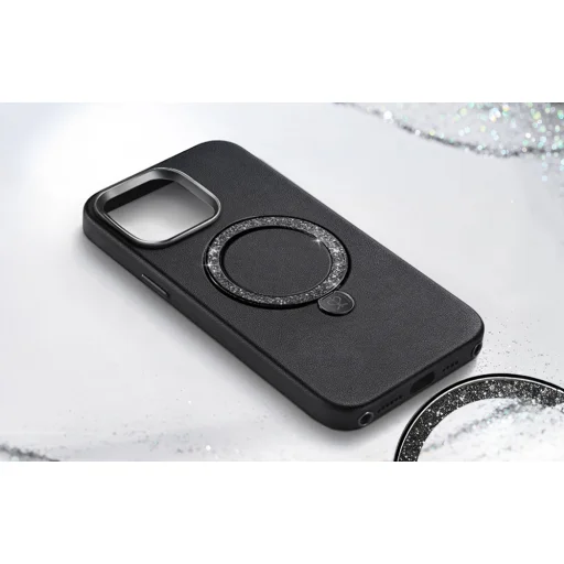 Joyroom PN-15L2 Dancing Circle tok iPhone 15 Pro-hoz (fekete) - 3