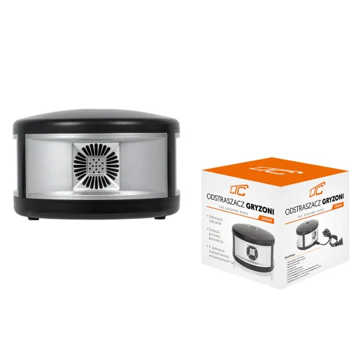 Nyest-, egér-, patkány- és rágcsálóriasztó 5 frekvencia tartományban, hatótávolsága akár 100m2, 230V LTC - 4