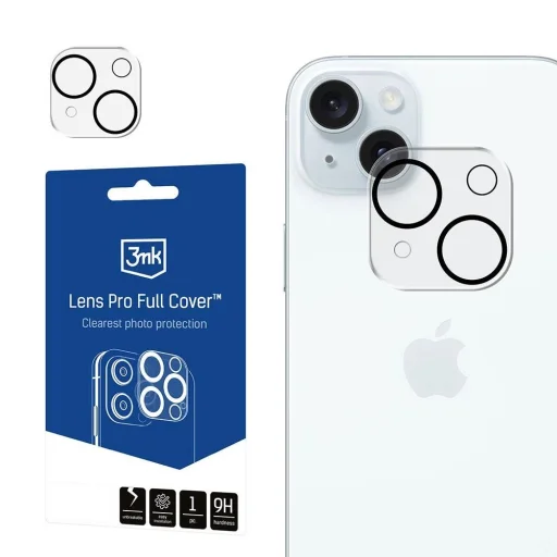 Apple iPhone 15/15 Plus - 3mk Lens Pro Full Cover üvegfólia - 1