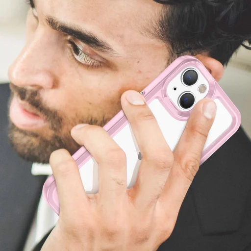 Outer Space Case iPhone 14 Plus tok, rózsaszín - 7