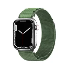 Alpine szíj acél csattal Apple Watch 38/40/41 mm - zöld