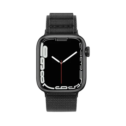 Szíj Alpesi acél csattal Apple Watch 38/40/41 mm - fekete - 2