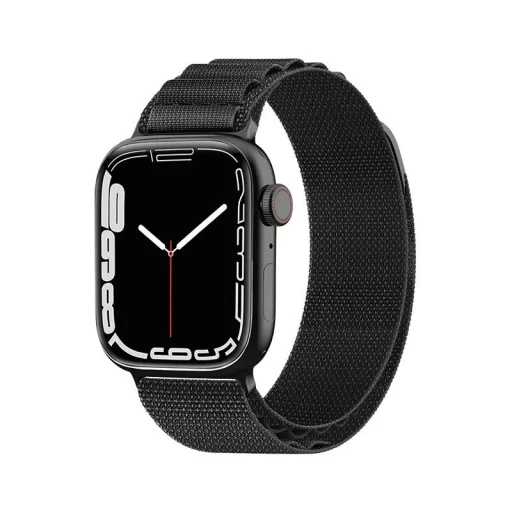 Szíj Alpesi acél csattal Apple Watch 38/40/41 mm - fekete - 1