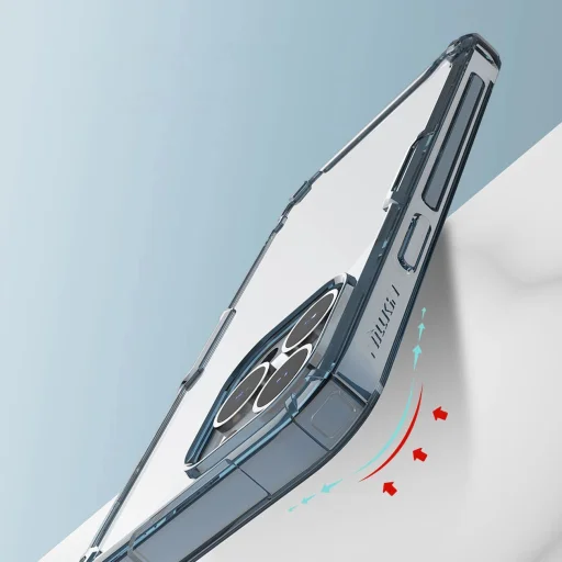 Nillkin Nature Pro iPhone 14 Pro Max tok, kék páncélozott tok - 13