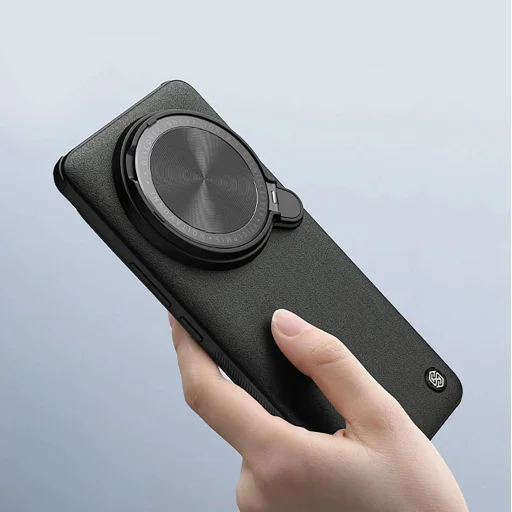 Nillkin CamShield Prop Leather Mágneses tok Xiaomi 14 Ultra - fekete - 9