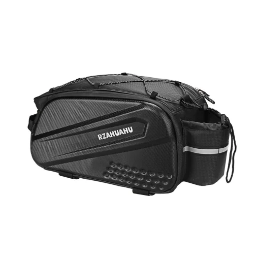 WYA36Y7S Biciklis csomagtartó táska hosszú pánttal és bővíthető oldalzsebekkel - Fekete - 3