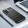Xiaomi Poco F4 5G fliptok Carbon Case fekete thumbnail