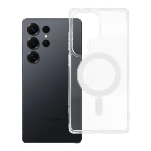 Puzdro CLEAR MAG COVER kompatibilné s technológiou MagSafe, Samsung Galaxy S25 Ultra, transparentné - 1