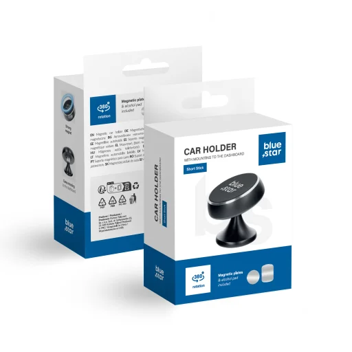 BLUE STAR SHORT STICK mágneses asztali tartó fekete - 1