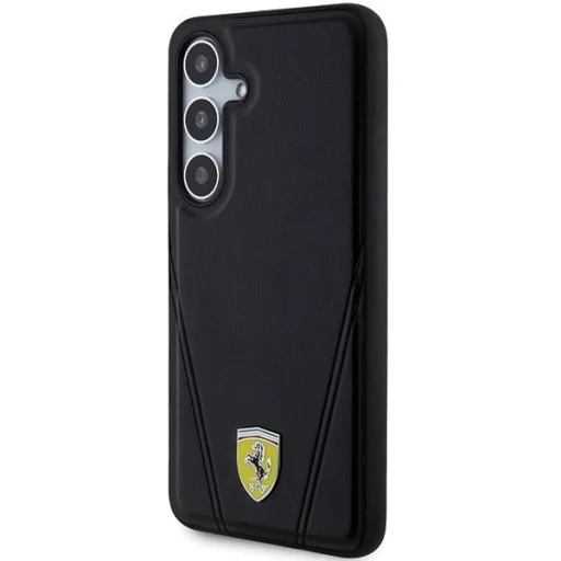 Ferrari Forró Bélyegző V Vonalas MagSafe Samsung Galaxy S24+ fekete tok - 2