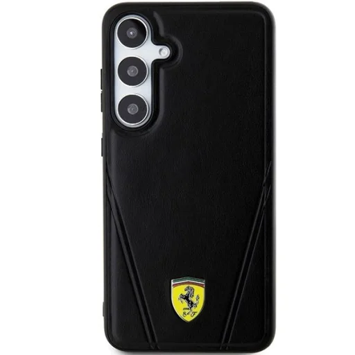 Ferrari Forró Bélyegző V Vonalas MagSafe Samsung Galaxy S24+ fekete tok - 3