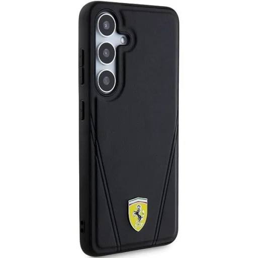 Ferrari Forró Bélyegző V Vonalas MagSafe Samsung Galaxy S24+ fekete tok - 4
