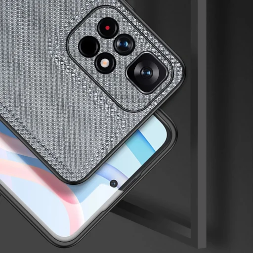 Dux Ducis Fino tok nylon anyaggal borítva Poco M4 Pro 5G kék tok - 4