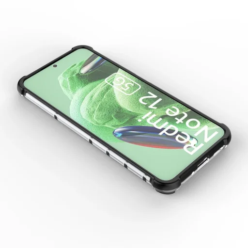 Xiaomi Redmi Note 12 5G / Poco X5 5G Honeycomb páncélozott hibrid fekete tok - 11