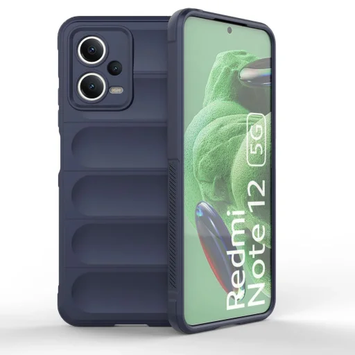 Magic Shield tok Xiaomi Redmi Note 12 5G / Poco X5 5G Rugalmas Páncél Tok Kék - 1