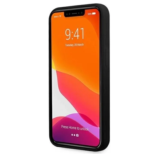 Ferrari FESSIHCP13LBK iPhone 13 Pro / 13 6.1" fekete/fekete keménytok szilikon tok - 5