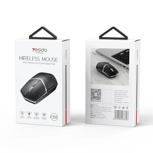 Yesido számítógépes egér KB16 vezeték nélküli fekete - 15