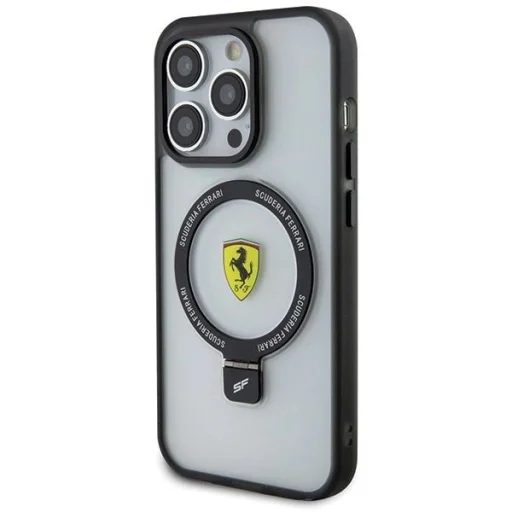 Ferrari FEHMP15LUSCAH iPhone 15 Pro 6.1" átlátszó kemény tok Ring Stand 2023 Collection MagSafe tok - 2