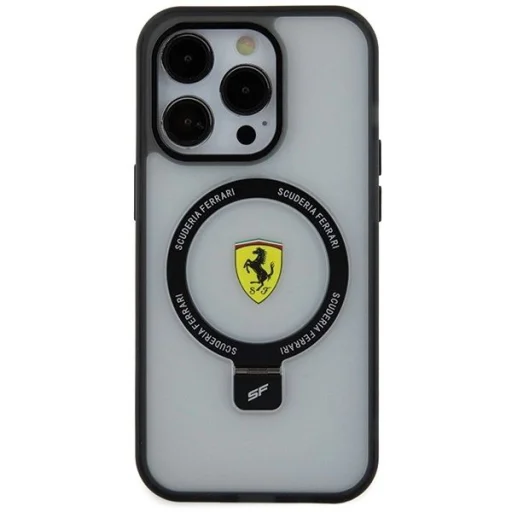 Ferrari FEHMP15LUSCAH iPhone 15 Pro 6.1" átlátszó kemény tok Ring Stand 2023 Collection MagSafe tok - 3