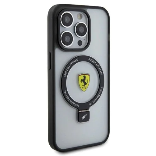 Ferrari FEHMP15LUSCAH iPhone 15 Pro 6.1" átlátszó kemény tok Ring Stand 2023 Collection MagSafe tok - 4