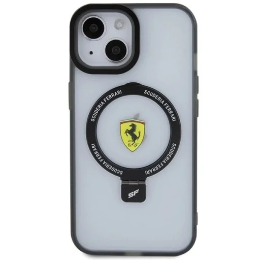 Ferrari FEHMP15SUSCAH iPhone 15 6.1" átlátszó kemény tok Ring Stand 2023 Kollekció MagSafe tok - 3