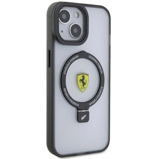 Ferrari FEHMP15SUSCAH iPhone 15 6.1" átlátszó kemény tok Ring Stand 2023 Kollekció MagSafe tok - 4