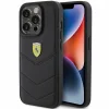 Ferrari Steppelt Fém Logó tok iPhone 15 Pro - fekete - 1