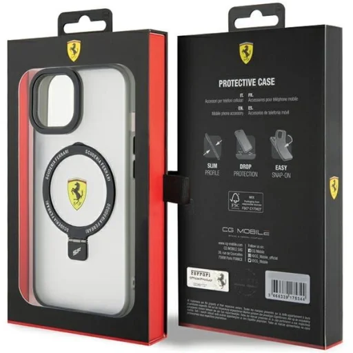Ferrari Ring Stand 2023 Collection MagSafe tok iPhone 15 Plus / 14 Plus - Fekete - 8