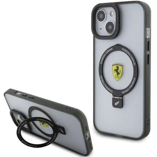 Ferrari Ring Stand 2023 Collection MagSafe tok iPhone 15 Plus / 14 Plus - Fekete - 1