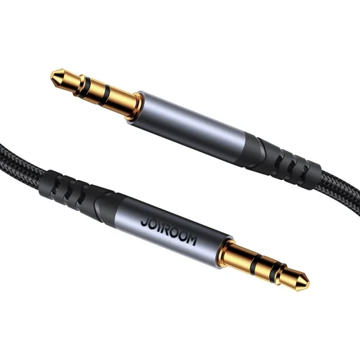 Joyroom sztereó audiokábel AUX 3.5 mm minijack 1,2 m fekete (SY-A08) - 2