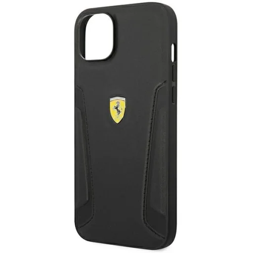 Ferrari FEHCP14MRBUK iPhone 14 Plus 6.7" fekete/fekete kemény tok Bőr Nyomat Oldalak tok - 6