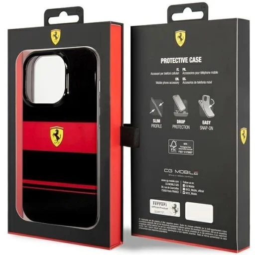 Ferrari FEHMP14LUCOK iPhone 14 Pro 6.1" fekete/fekete kemény tok IMD Combi Magsafe tok - 8