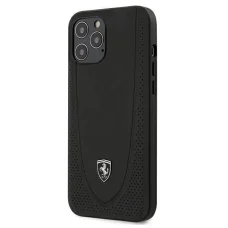 Ferrari FEOGOHCP12LBK iPhone 12 Pro Max 6.7" fekete/fekete tok Off Track Perforált tok