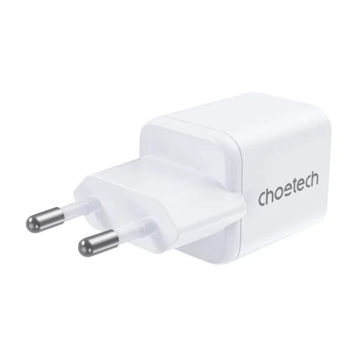 Töltő iPhone 16-hoz Choetech PD30W Két portos 1C1A (Fehér) - 2
