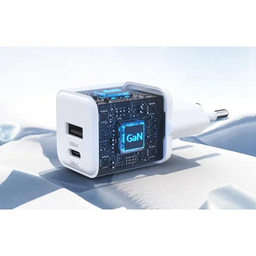 Töltő iPhone 16-hoz Choetech PD30W Két portos 1C1A (Fehér) - 5