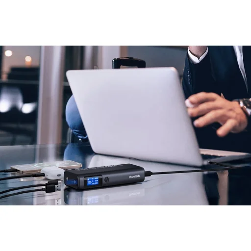 Power Bank Choetech B702 20000mAh PD100W 2C1A (Szürke) - 7