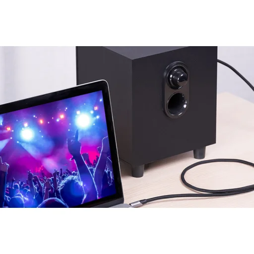 Vention BAUHJ 3.5mm TRS Jack - 6.35mm Jack Audio Kábel, 5m, Szürke - 5