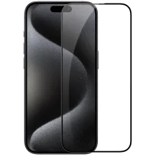 Nillkin 2.5D CP+ PRO fekete üvegfólia az Apple iPhone 15 Pro-hoz