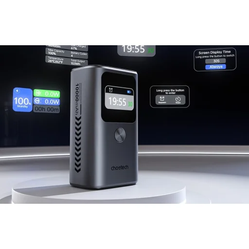 Choetech B701 10000mAh PD30W Powerbank (Szürke) - 9