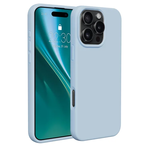 Etteri szilikon tok iPhone 16 Pro Max 6,9" világoskék tok - 1