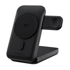 3 az 1-ben magsafe töltőállomás Choetech B750 10000mAh Qi2 (fekete)