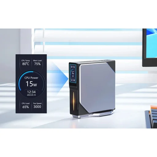 MINI PC AceMagic S1 Intel N95 16GB RAM+512GB fekete - 7