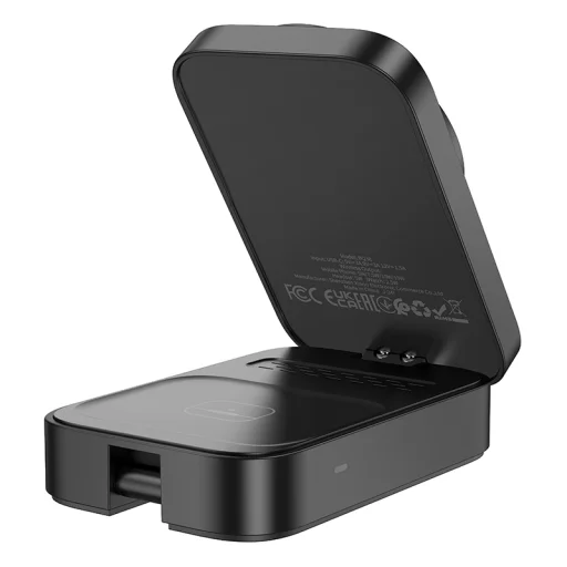 Borofone vezeték nélküli Magsafe töltő BQ38 Sharp 3 az 1-ben 15W fekete - 3