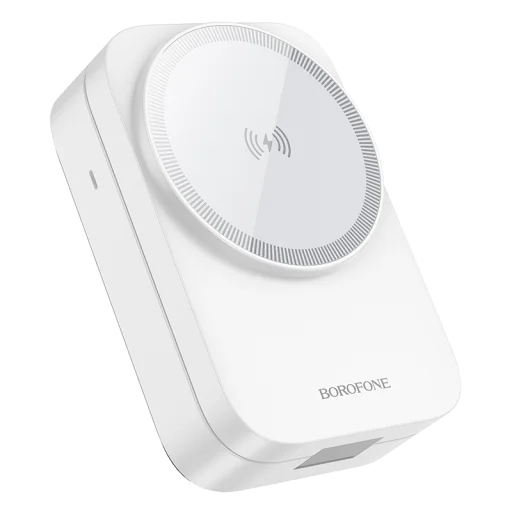 Borofone vezeték nélküli Magsafe töltő BQ38 Sharp 3 az 1-ben 15W fehér - 3